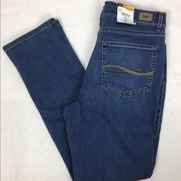 lee slimming fit slim straight jeans